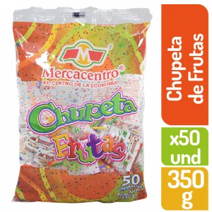 Chupeta Mercacentro X50 Fruta 350 g