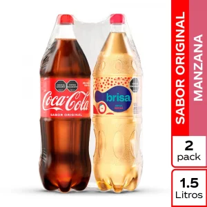 Coca Cola Original + Agua Brisa Manzana Precio Especial 3 L