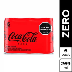 Coca Cola Sin Azúcar Lata 6 x  269 ml x 1614 ml