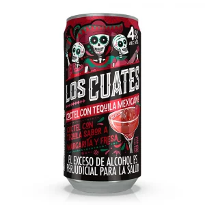 Coctel Los Cuates Con Tequila Fresa x 269 ml