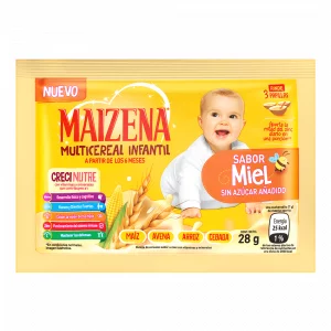 Colada Maizena Bebe Multicereal Miel 28 g