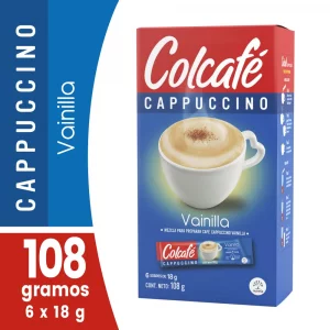 Colcafe Cappuccino 18 g x 6 und Vainilla 108 g