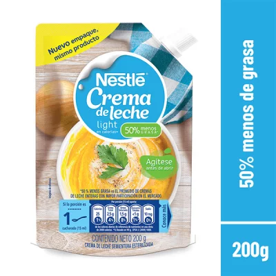 Crema De Leche Nestl Light Doypack 200 g