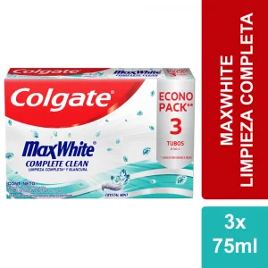 Crema Dental Colgate Max White Complete Clean 75 ml x 3