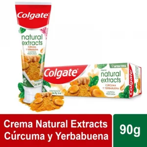 Crema Dental Colgate Natural Extracts Cúrcuma y Yerbabuena 40 g