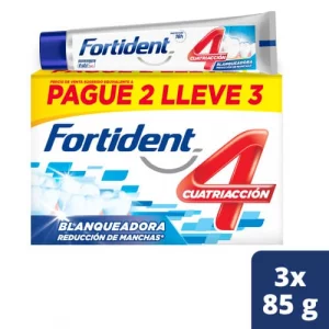 Crema Fortident Blanqueadora Econopack 3 und x 85 g c/u
