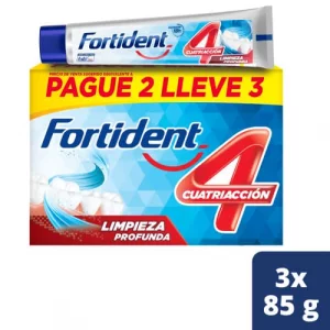 Crema Fortident Limpieza Profunda Pague 2 Lleve 3 255 g