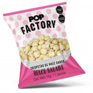 Crispetas Pop Factory Gourmet Dulces Saladas x 15 g