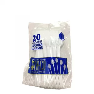 Cuchara Fayco Grande Blanco x 20 und