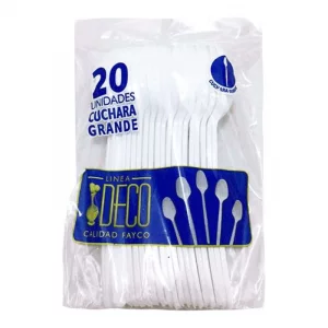 Cuchara Fayco Pequeña Blanco x 20 und