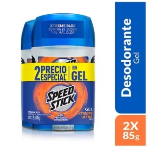 Desodorante  Speed Stick 24/7 Xtreme Ultra Tech Gel 85g x 2und