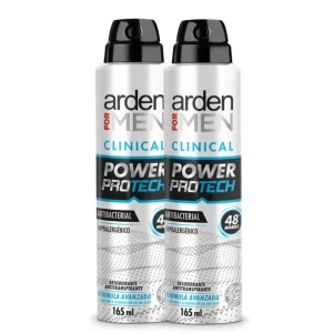 Desodorante Arden For Men Aerosol Protech Clinical 2 x 165 ml