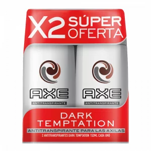 Desodorante Axe Antitranspirante 2X90 g Dark Temptacion