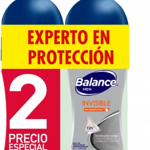 Desodorante Balance Ro-Llon X-Invisible Men 2X50 ml Precio Especial