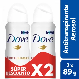 Desodorante Dove Aerosol Dermo Aclarant 2X150 ml