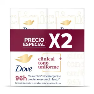 Desodorante Dove Clinical 2 und x 58 g  T. Uniforme x 116 g