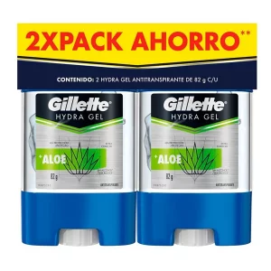 Desodorante Gillette Gel Aloe 2X82 g | Precio Especial