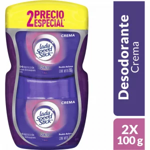 Desodorante Lady Speed Stick Crema Pote 100G X 2Unds