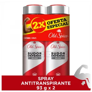 Desodorante Old Spice Seco Seco Spray 2X93 g