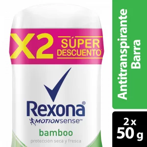 Desodorante Rexona 2X50 g Bamboo Stick