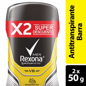 Desodorante Rexona 2X50 g Barra V8