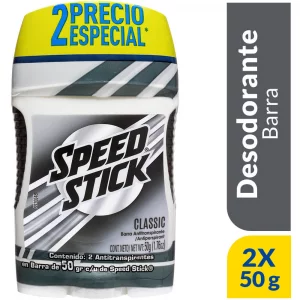 Desodorante Speed Stick Classic Barra 2und x50g