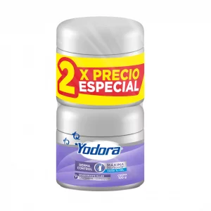 Desodorante Yodora Crema $ Especial Derma Control 2 x 100 G