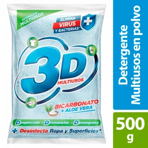 Detergente 3D Multiusos Bicarbonato + Aloe 500 g