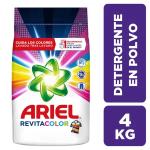 Detergente Ariel 4000 g Revitacolor