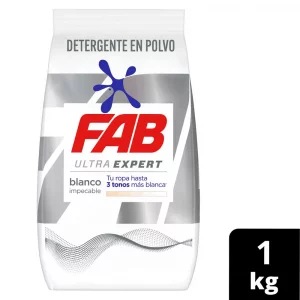 Detergente Fab Ultra Blanco x 1000 g