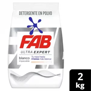 Detergente Fab Ultra Blanco x 2000 g