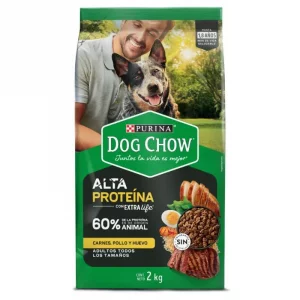 Dog Chow Adulto Alta Proteína Carne Pollo Huevo x 2000 g