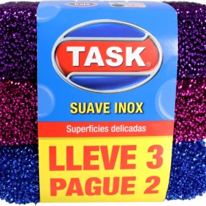 Esponja Task Inox Suave Pague 2 - Lleve 3