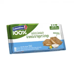 Galleta Crakeñas 100% Sándwich Yogurt Griego 138 g
