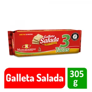 Galleta Salada Mercacentro x 3 Tacos 305 g