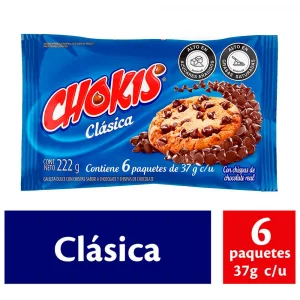 Galletas Chokis Chispas Bolsa 6 und x 37 g