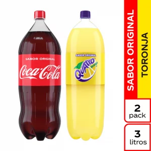 Gaseosa Coca Cola+Quatro Precio Especial 6000 ml
