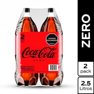 Gaseosa Coca Cola Sin Azúcar Pack 2X2500 ml