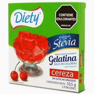 Gelatina Diety x 10,5 g Con Estevia Cereza