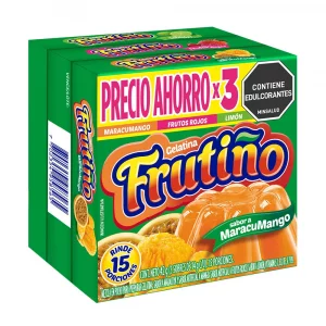Gelatina Frutino 3 und x 14 g c/u Surtida x 42 g