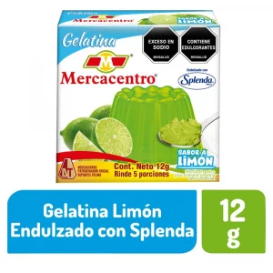 Gelatina Mercacentro Con Splenda Limon x 12 g
