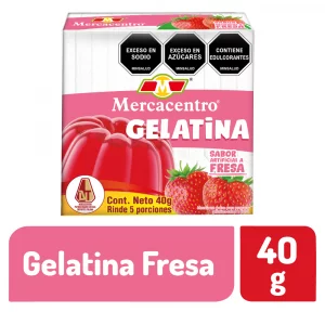 Gelatina Mercacentro Fresa 40 g