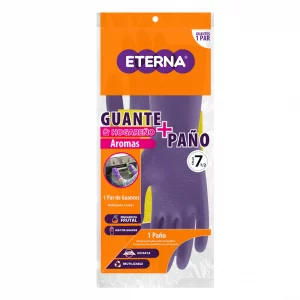 Guante Eterna Antibacterial Aroma Talla 7.5 Gratis Paño