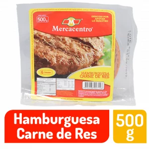 Hamburguesa De Res Mercacentro 500 g
