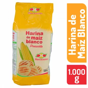 Harina De Maíz Blanca Mercacentro 1000 g