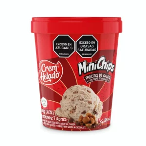 Helado Crem Helado Minichips Vaso 1/2 L Tradiciónal x 300 g