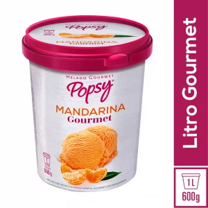 Helado Popsy Gourmet Mandarina 1 Litro - 600 g