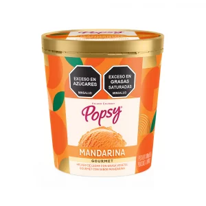 Helado Popsy Gourmet Mandarina 1/2 Litro/300 g