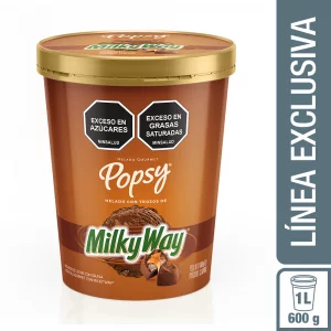 Helado Popsy Gourmet Milky Way 1 Litro/600 g