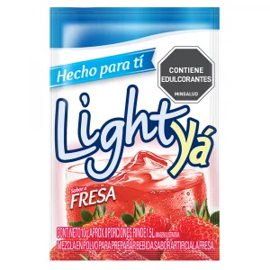 Instantaneo Light Ya Fresa 1.5 Litros Sobre 10 g